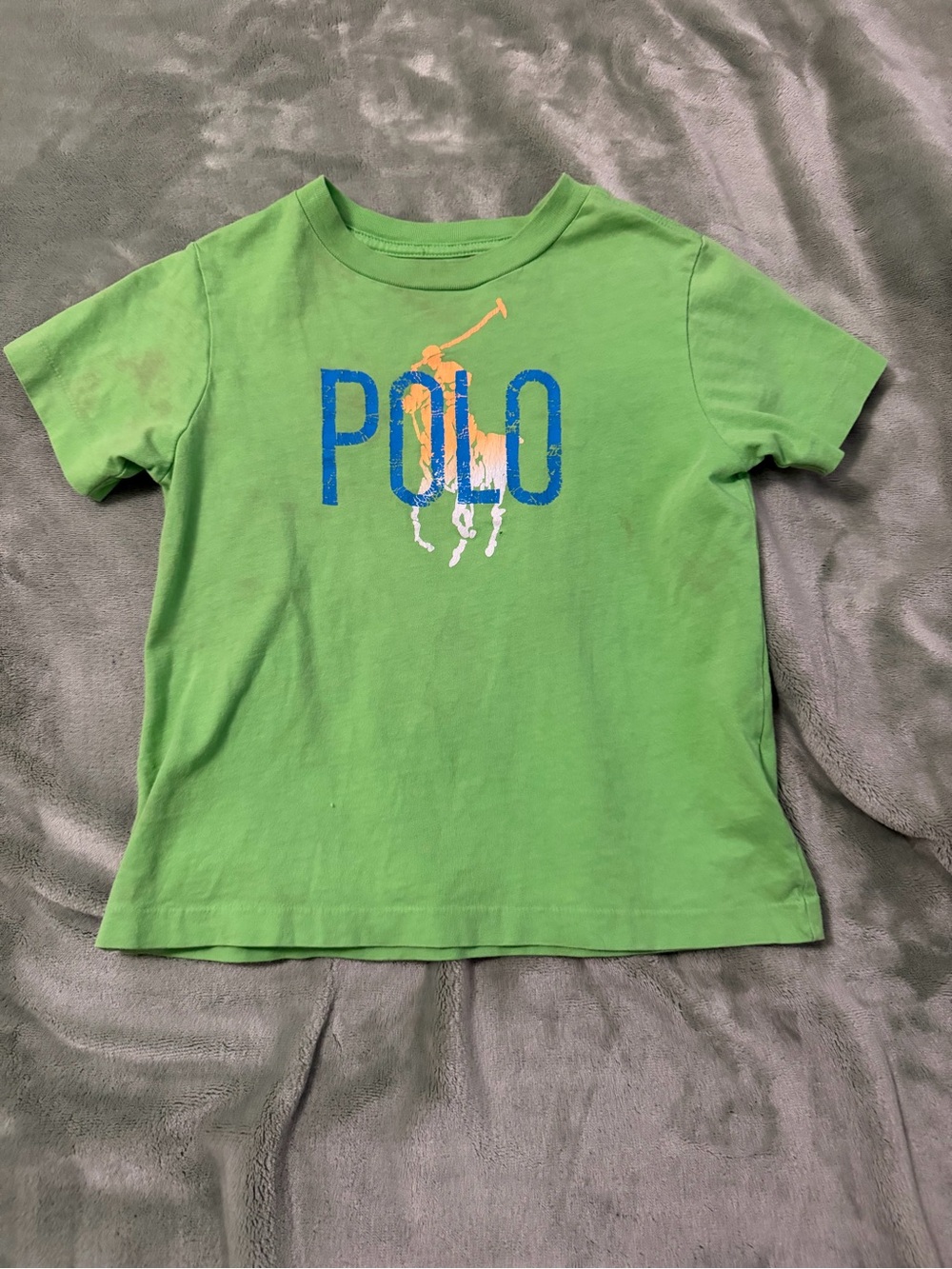 Polo Ralph Lauren Boys Green Big Pony Logo T-Shirt